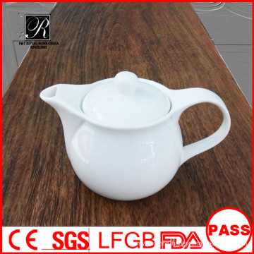 2015 new design ceramic coffee pot white porcelain tea pot wholesale